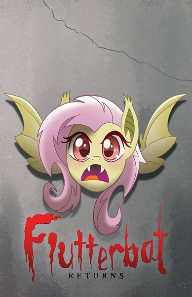 Size: 584x900 | Tagged: artist:tonyfleecs, bram stoker's dracula, cover, derpibooru import, dracula, flutterbat, fluttershy, hot topic, idw, movie poster, parody, safe