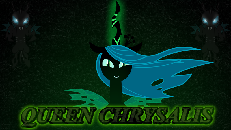 Size: 1920x1080 | Tagged: artist:ackdari, artist:dhgboxmonster, artist:liatlns, changeling, dead source, derpibooru import, fangs, glow, looking at you, magic, queen chrysalis, safe, vector, wallpaper