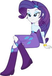 Size: 6000x8630 | Tagged: safe, artist:macs44, derpibooru import, rarity, equestria girls, .svg available, absurd resolution, bedroom eyes, clothes, simple background, sitting, skirt, solo, transparent background, vector, wristband