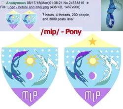 Size: 719x642 | Tagged: safe, derpibooru import, 4chan, 4chan cup, 4chan cup scarf, clothes, logo, /mlp/, scarf