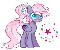 Size: 708x592 | Tagged: safe, artist:celinesparkle, derpibooru import, oc, oc:star song, unofficial characters only, pegasus, pony, solo