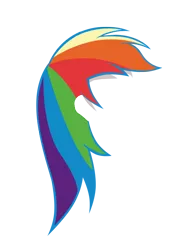 Size: 490x699 | Tagged: safe, derpibooru import, rainbow dash, equestria girls, hair, simple background, super deepthroat, transparent background