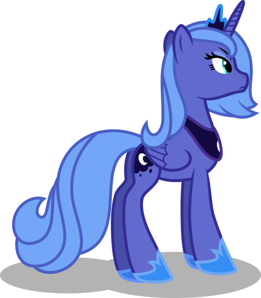 Size: 6000x6826 | Tagged: absurd resolution, artist:mactavish1996, artist:salemcat, derpibooru import, determined, princess luna, s1 luna, safe, simple background, solo, transparent background, vector