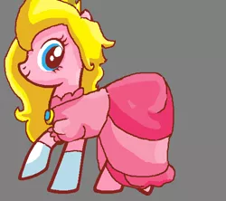 Size: 562x498 | Tagged: artist:captainsnarkyninja, base used, clothes, derpibooru import, dress, ponified, princess peach, safe, solo, super mario bros.