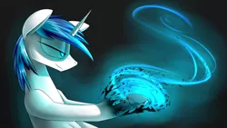 Size: 1920x1080 | Tagged: semi-grimdark, derpibooru import, part of a set, shining armor, pony, unicorn, bioshock, bioshock infinite, dark background, ironsides, magic, male, simple background, solo, stallion, vigor