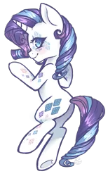 Size: 800x1300 | Tagged: safe, artist:hawthornss, derpibooru import, rarity, pony, bipedal, rainbow power, solo, underhoof