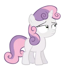 Size: 7361x7000 | Tagged: absurd resolution, artist:tardifice, derpibooru import, safe, simple background, solo, sweetie belle, sweetie belle is not amused, transparent background, unamused, vector
