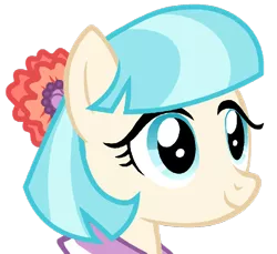 Size: 934x855 | Tagged: dead source, safe, artist:pegahaze, derpibooru import, coco pommel, earth pony, pony, rarity takes manehattan, bust, cocobetes, cute, daaaaaaaaaaaw, female, hnnng, mare, simple background, smiling, solo, transparent background, vector