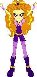 Size: 6000x12534 | Tagged: safe, artist:givralix, derpibooru import, adagio dazzle, equestria girls, rainbow rocks, absurd resolution, boots, shoes, simple background, solo, the dazzlings, transparent, transparent background, vector