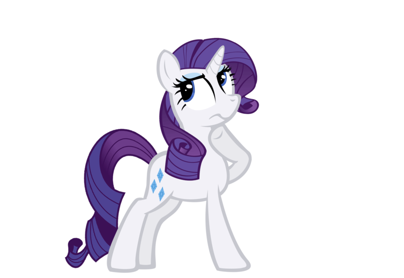 Size: 2560x1760 | Tagged: artist:themlplibrary, derpibooru import, rarity, safe, simple background, solo, thinking, transparent background, underhoof, vector