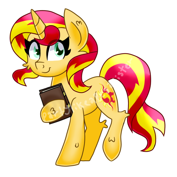 Size: 2048x2045 | Tagged: safe, artist:partylikeanartist, derpibooru import, sunset shimmer, pony, unicorn, book, nerd, simple background, solo, transparent background