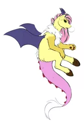 Size: 853x1280 | Tagged: safe, artist:chioro, derpibooru import, oc, oc:harmony, unofficial characters only, draconequus, hybrid, interspecies offspring, offspring, parent:discord, parent:fluttershy, parents:discoshy, solo