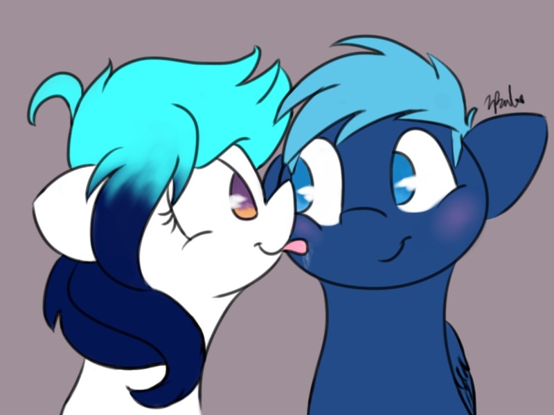 Size: 1024x768 | Tagged: safe, artist:leetle-pink-fudge, derpibooru import, oc, oc:roxy, unofficial characters only, pegasus, pony, cute, face licking, licking, tongue out