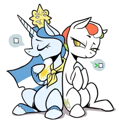 Size: 987x1023 | Tagged: artist needed, safe, derpibooru import, edit, oc, oc:princess argenta, oc:princess stivalia, ponified, unofficial characters only, pony, /yeh/, argentina, argentina is white, italy, nation ponies, simple background, transparent background, ya es hora