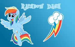 Size: 1440x900 | Tagged: artist:fonypony, artist:stepandy, derpibooru import, edit, rainbow dash, safe, solo, wallpaper, wallpaper edit