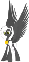 Size: 2034x4398 | Tagged: artist:zacatron94, best pony, derpibooru import, impossibly large wings, lineless, oc, oc:captain white, plaque, safe, solo, unofficial characters only