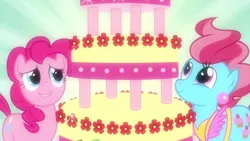 Size: 1280x720 | Tagged: cup cake, derpibooru import, marzipan mascarpone meringue madness, mmmystery on the friendship express, pinkie pie, safe, screencap
