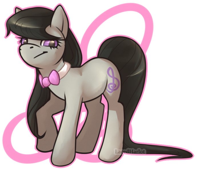 Size: 774x673 | Tagged: dead source, safe, artist:lacedharlot, derpibooru import, octavia melody, earth pony, pony, cutie mark, female, mare, solo