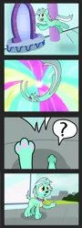 Size: 2863x7923 | Tagged: safe, artist:041744, derpibooru import, lyra heartstrings, dog, equestria girls, comic, dogified, portal, species swap