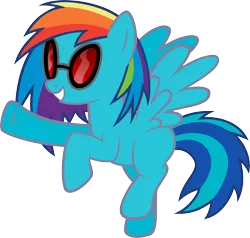 Size: 6000x5706 | Tagged: safe, artist:newlunaticrepublic, derpibooru import, rainbow dash, vinyl scratch, absurd resolution, fusion, solo