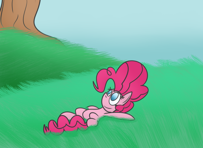 Size: 3505x2561 | Tagged: safe, artist:mr. rottson, derpibooru import, pinkie pie, lying down, on back, solo