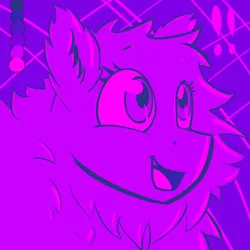 Size: 2000x2000 | Tagged: safe, artist:whisperfoot, derpibooru import, oc, oc:fluffle puff, unofficial characters only, color palette challenge, color porn, eyestrain warning, gasp, limited palette, needs more saturation, smiling, solo