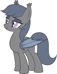 Size: 2310x2959 | Tagged: safe, artist:duskthebatpack, derpibooru import, oc, oc:laguna, unofficial characters only, bat pony, pony, bedroom eyes, eyeshadow, female, mare, simple background, smiling, solo, transparent background, vector