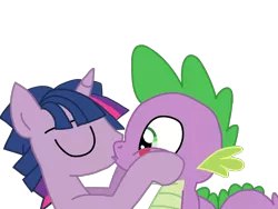 Size: 1024x768 | Tagged: safe, artist:ripped-ntripps, derpibooru import, spike, twilight sparkle, and then spike was gay, dusk shine, duskspike, gay, half r63 shipping, kissing, male, rule 63, shike, shipping, spike gets all the stallions, twispike