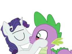Size: 1024x768 | Tagged: safe, artist:ripped-ntripps, derpibooru import, rarity, spike, and then spike was gay, elusive, gay, half r63 shipping, kissing, male, rule 63, shipping, sparity, spelusive, spike gets all the stallions