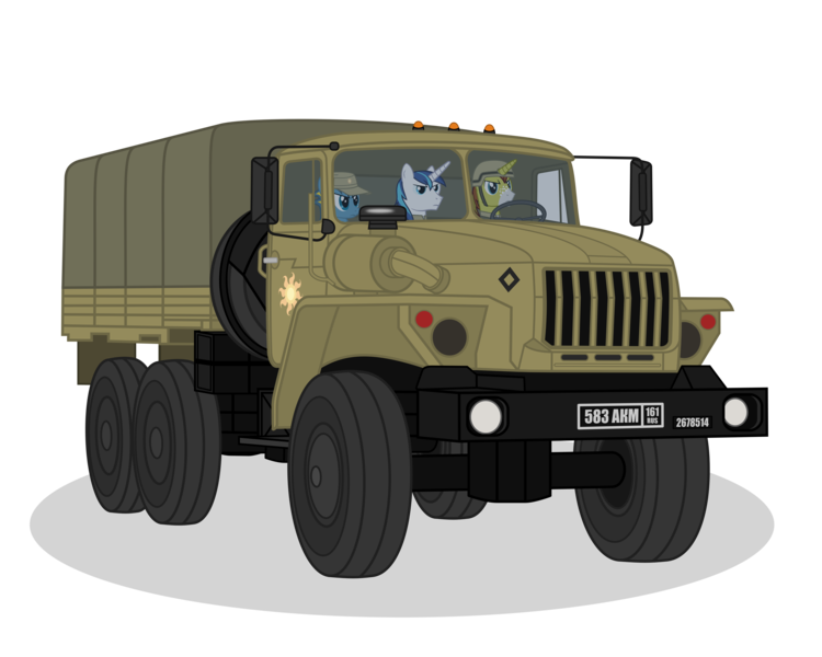 Size: 8500x6800 | Tagged: absurd resolution, artist:dolphinfox, derpibooru import, military, oc, russian, safe, shining armor, simple background, transparent background, truck, vector