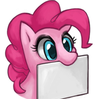 Size: 200x200 | Tagged: artist:pohwaran, board, derpibooru import, icon, pinkie pie, safe, simple background, solo, white background