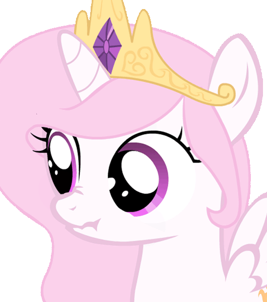 Size: 878x994 | Tagged: safe, artist:camtwosix, derpibooru import, princess celestia, pony, animated, cewestia, crown, cute, cutelestia, female, filly, scrunchy face, simple background, solo, transparent background, vibrating, younger