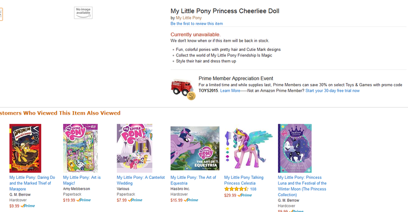 Size: 1337x696 | Tagged: alicorn, amazon.com, cheerilee, derpibooru import, race swap, safe, text, wat