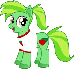 Size: 5600x5148 | Tagged: safe, artist:age3rcm, derpibooru import, ponified, food pony, original species, absurd resolution, ponytail, simple background, soda, solo, transparent background, unshorn fetlocks, vector