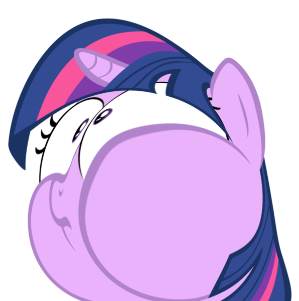 Size: 1018x1024 | Tagged: safe, artist:santafer, derpibooru import, edit, twilight sparkle, read it and weep, puffy cheeks, simple background, solo, transparent background, vector, wat