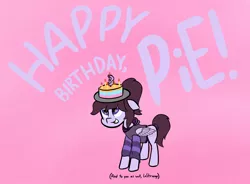 Size: 1370x1006 | Tagged: artist:lux, birthday, cake, derpibooru import, /mlp/, oc, oc:pillow case, pie, ponies in earth, safe, unofficial characters only