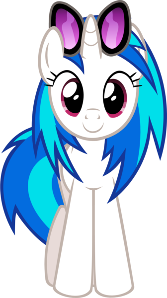 Size: 801x1430 | Tagged: safe, artist:zacatron94, derpibooru import, vinyl scratch, pony, unicorn, female, hooves, horn, looking at you, mare, simple background, smiling, solo, sunglasses, transparent background, vector