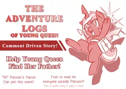 Size: 800x565 | Tagged: artist:vavacung, changeling, comic, comic:the adventure logs of young queen, derpibooru import, female, filly, my little pony, oc, oc:young queen, queen, safe, solo