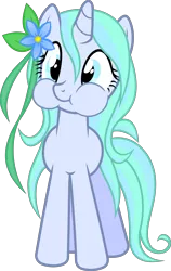 Size: 6000x9500 | Tagged: safe, artist:psychicwalnut, derpibooru import, oc, oc:ocean blossom, unofficial characters only, pony, unicorn, absurd resolution, cute, puffy cheeks, simple background, solo, transparent background, vector