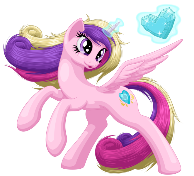 Size: 3000x2720 | Tagged: artist:ohemo, crystal heart, derpibooru import, magic, princess cadance, safe, solo