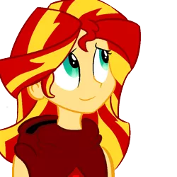 Size: 800x800 | Tagged: artist needed, safe, derpibooru import, sunset shimmer, equestria girls, god tier, hero of time, homestuck, smiling, solo, sylph of time