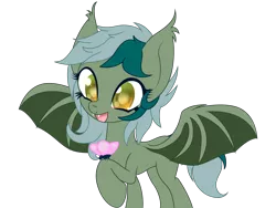 Size: 3000x2250 | Tagged: safe, artist:an-m, derpibooru import, oc, oc:nisha, unofficial characters only, bat pony, butterfly, pony, /mlp/, drawthread, eyes on the prize, fangs, open mouth, raised hoof, solo, spread wings