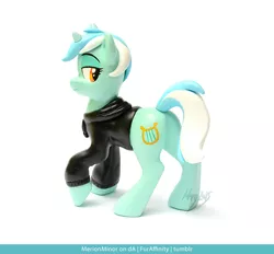 Size: 900x836 | Tagged: artist:merionminor, clay, clothes, craft, derpibooru import, fanfic:background pony, hoodie, irl, lyra heartstrings, photo, resin, safe, sculpey, sculpture, solo