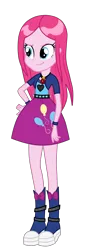 Size: 3200x8657 | Tagged: safe, artist:mixiepie, derpibooru import, adagio dazzle, pinkie pie, equestria girls, rainbow rocks, absurd resolution, accessory swap, alternate universe, amulet, bad girl, boots, bracelet, clothes, clothes swap, gem, long hair, necklace, paint tool sai, pinkamena diane pie, punkamena, punkie pie, role reversal, simple background, siren gem, skirt, solo, spikes, the dazzlings, transparent background