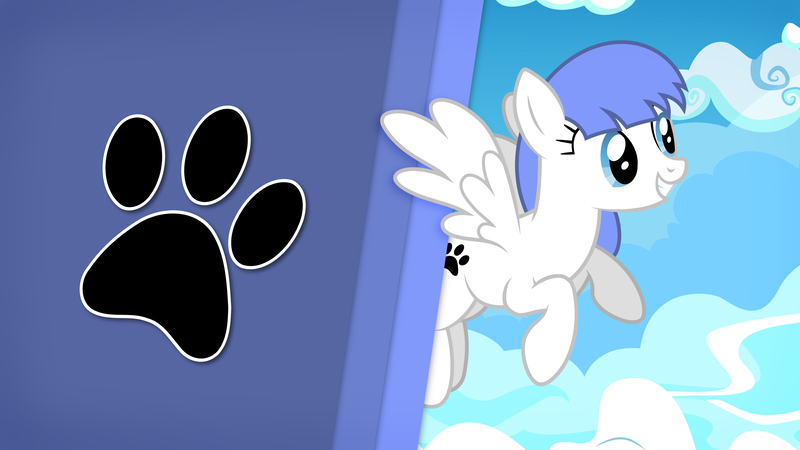 Size: 3840x2160 | Tagged: safe, artist:djdavid98, artist:goblinengineer, derpibooru import, oc, oc:snow pup, unofficial characters only, pony, flying, solo, vector, wallpaper