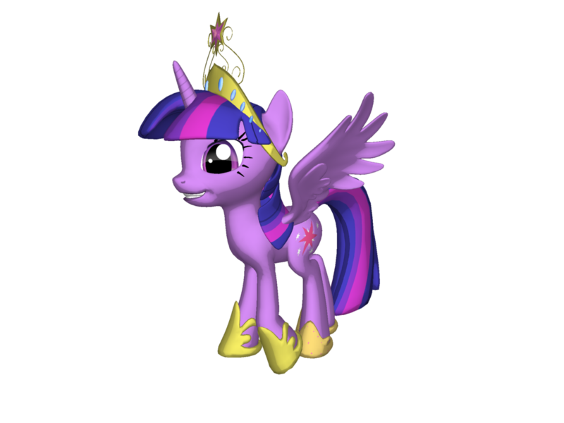 Size: 1024x768 | Tagged: safe, derpibooru import, twilight sparkle, twilight sparkle (alicorn), alicorn, pony, magical mystery cure, 3d, element of magic, female, mare, pony creator 3d, ponylumen, solo