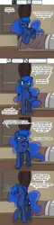 Size: 1000x4170 | Tagged: artist:theparagon, colored pupils, comic, derpibooru import, hunted luna, offscreen character, pov, princess luna, safe, solo, tumblr