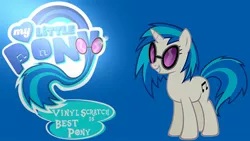 Size: 1920x1080 | Tagged: safe, artist:barrfind, artist:moongazeponies, derpibooru import, vinyl scratch, pony, unicorn, best pony, emblem, female, logo, mare, smiling, solo, vector, wallpaper