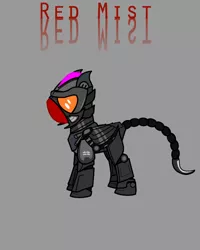 Size: 600x750 | Tagged: artist:salted pingas, derpibooru import, enclave armor, fallout equestria, fallout equestria: sweet child of mine, grand pegasus enclave, male, oc, oc:red mist, power armor, safe, solo, unofficial characters only, vector