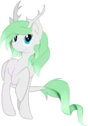 Size: 1140x1630 | Tagged: adopted, antlers, artist:artybeat, crossbreed, cute, deer, deer pony, derpibooru import, oc, oc:script note, original species, safe, simple background, solo, transparent background, unofficial characters only, vector